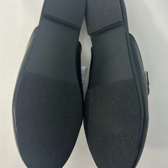 Chic Black and Gold Mules by - Picture 3 of 4